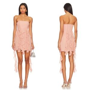 NBD Denali Mini Dress in Blush Pink Size S